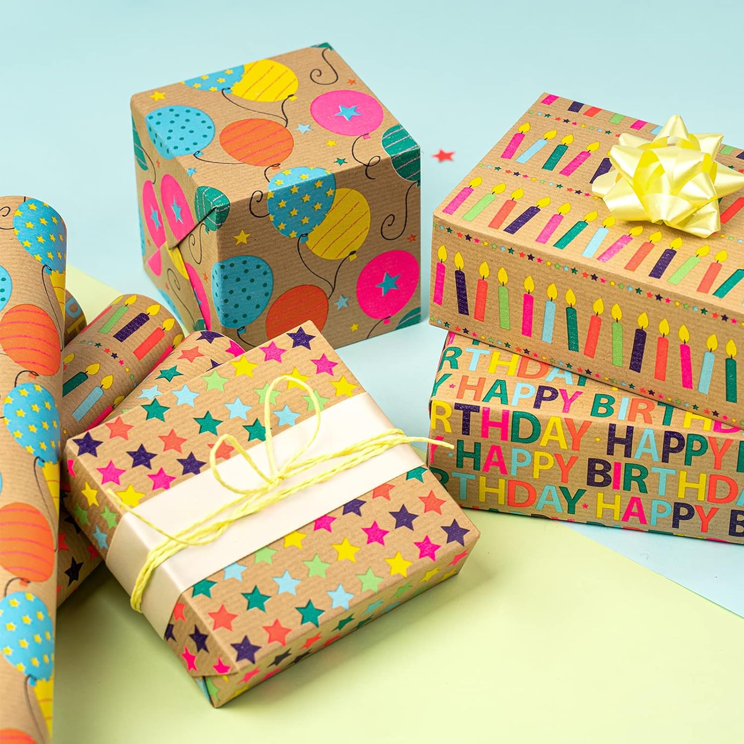 Wrapping Paper Rolls, Gift Wrap, Birthday Gift Wrap -17 Wrapping Paper Rolls, Gift Wrap, Birthday Gift Wrap -17